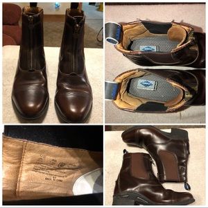 Ariat 10027238 Women Devon Nitro Leather Round Toe Waxed Chocolate Paddock Boot